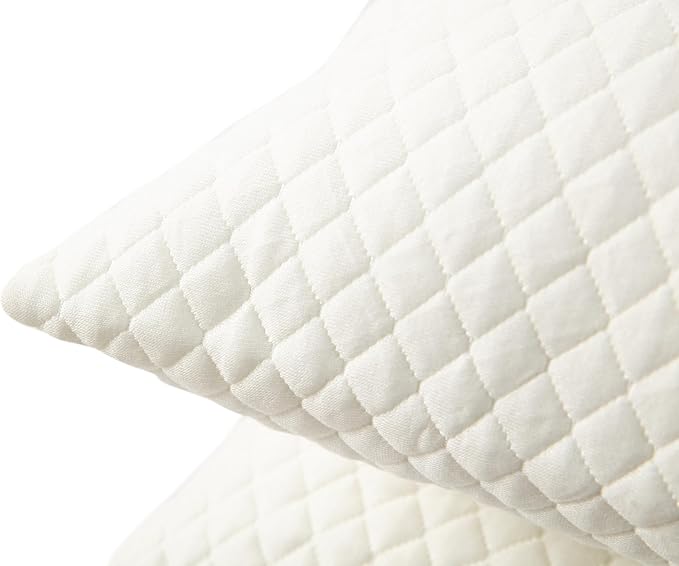 HOMEJSUN Bed Pillows Standard Size 20x28 Inches 2 Pack, Super Soft Down Alternative Pillows with Washable Knit Cover