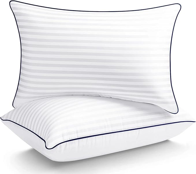 Hotel Pillows for Sleeping Standard Size Set of 2, Soft Down Alternative Pillow for Side, Back or Stomach Sleeper