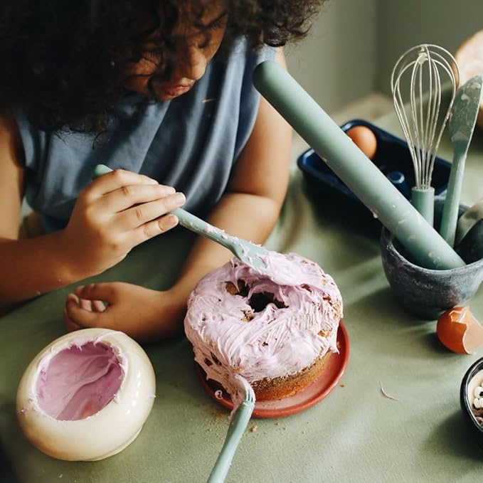 Premium baking utensils for kids: safe, simple & smart. 100% food grade silicone