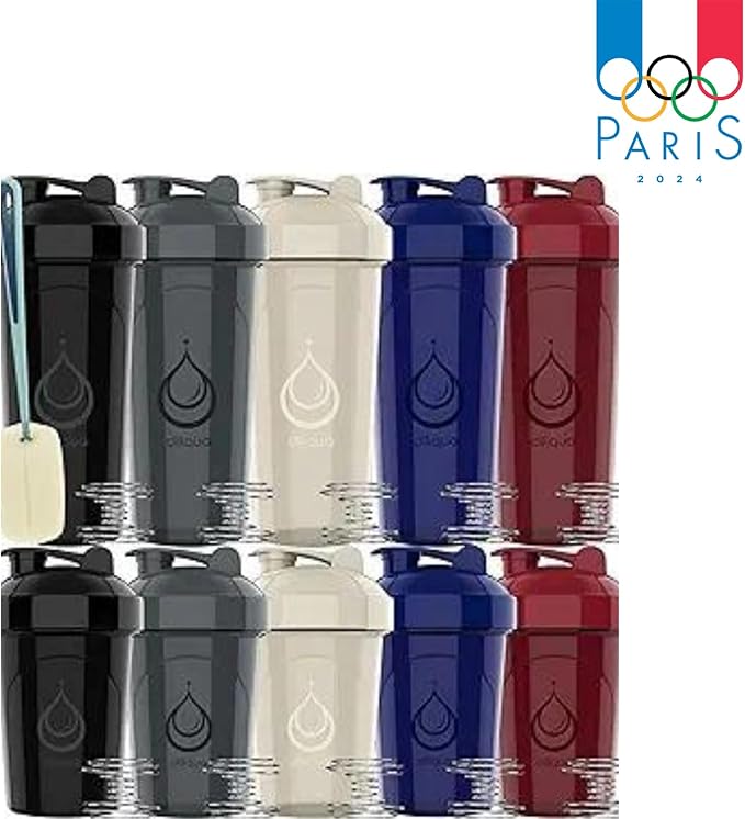 '-2 PACK- 28 oz & 20 oz Shaker Bottles for Protein Mixes | BPA-Free & Dishwasher Safe |small protein Shaker Cups for protein shakes | Blender Shaker Bottle Pack