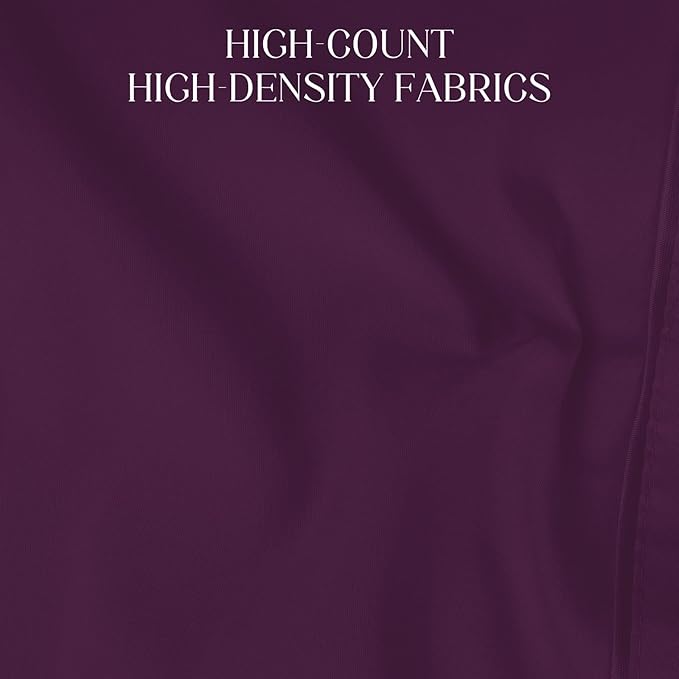 Soft Body Pillow Covers 60 x 21 Inch, WINKAURA Premium Long Pillow Case for Bed Fits 54x20 Pillow, Envelope Closure Stylish Wrinkle and Stain Resistant,Darkpurple