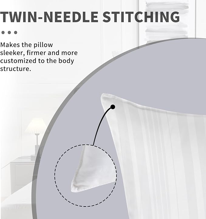 Cosmoluxe Bed Pillows for Sleeping 4 Pack, Hotel Collection Down Alternative Pillows Queen Size (20"x28") Set of 4 for Back, Stomach or Side Sleepers