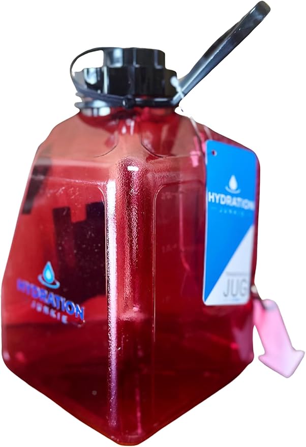 3 LITER BIG WATER BOTTLE WITH HANDLE | TRANSPORTER JUG (POWER RED)