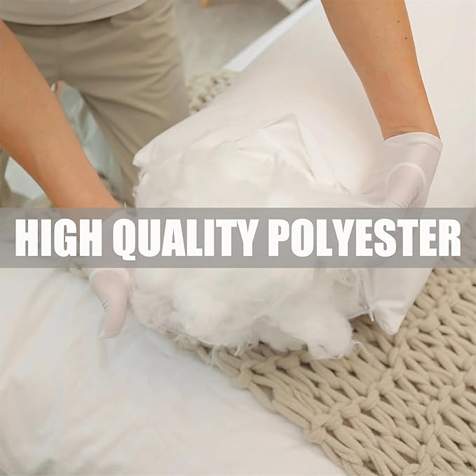 Anime Body Pillow Insert, 20""x 60"" Hugging Body Pillow Core, fit for 50x150 cm Japanese Anime Dakimakura Long Throw Pillow Vacuum Package 1 Piece (20x60 inches), White, ZhiRui-BodyPilow-New01