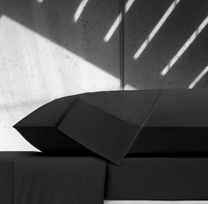 Ubauba Memory Foam Body Pillow with Cover, Full Large Body Pillows Insert for Adults with Envelope Closure Pillowcase, Firm & Fluffy Long Bed Pillows for Sleeping (20x54 inch, Pitch Black)