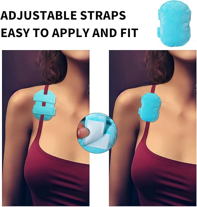 Soft Mastectomy Pacemaker Pillow for Pacemaker Recovery Post Surgery Breast Cancer Chemo Port Chest Protector Bra Strap Pad Protector, Support Cushion Gifts for Women and Men (Blue) 2 Pack