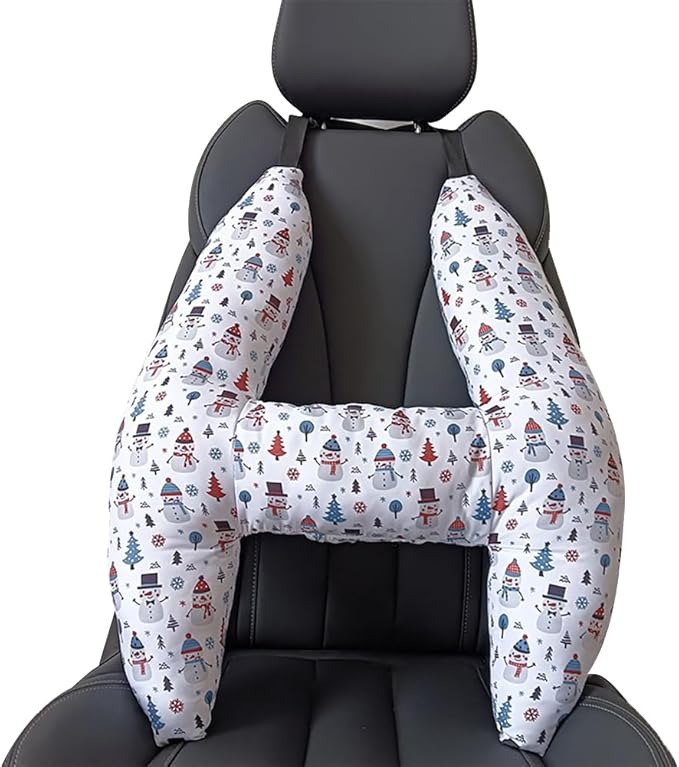 Car Travel Pillow for Kids Adults Soft Neck Pillow Head and Body Support Pillow Breathable Seat Pillow Car Aircraft Travel Pillow Neck Support Pillow Cushion for Long Journey Travel Accessories