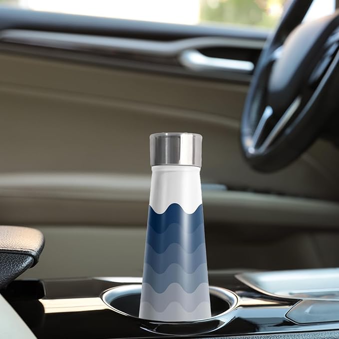 16oz Dallas New Cola Bottle Insulated Water Bottle Stainless Steel Thermos Cup, Reusable Water Bottles Leak Proof Metal Sports Water Bottle