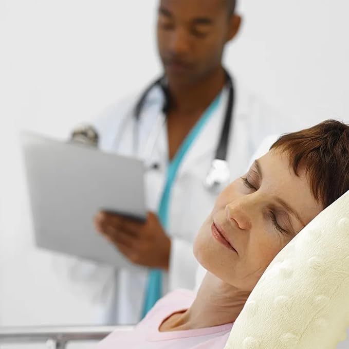 Piercing Pillow, Ear Hole Piercing Pillows, O-Shaped Side Sleeping Pillow, Ear Protector Pillow for Ear Pain, Piercing, CNH, Pain Relief Sleeping, Pressure Sore, Minky Dot(Beige Yellow)