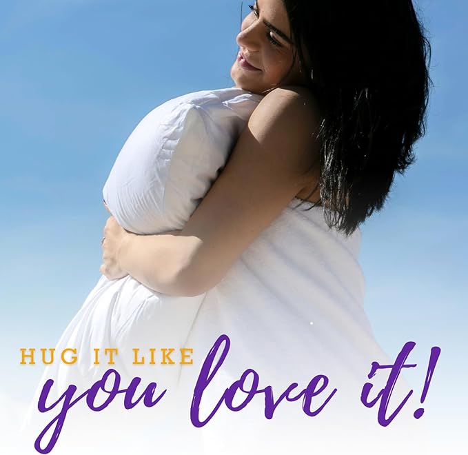 Down Etc Rhapsody Wrap Luxury Hotel 235-Thread Count 100% Down-Proof Soft Preshrunk Cotton Fabric Hypoallergenic Goose Down & Feather Pillow, King (Pack of 1), White