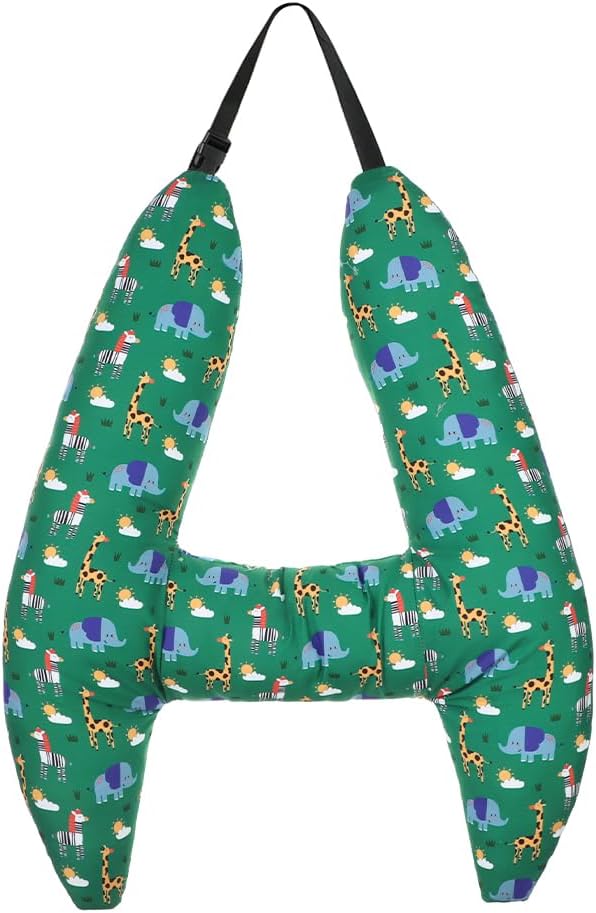 Car Travel Pillow for Kids Adults Soft Neck Pillow Head and Body Support Pillow Breathable Seat Pillow Car Aircraft Travel Pillow Neck Support Pillow Cushion for Long Journey Travel Accessories