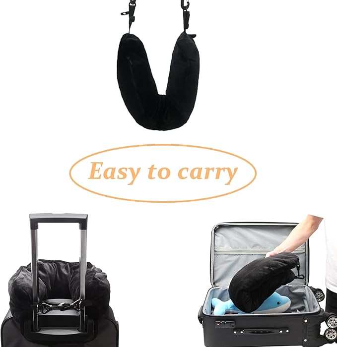 Stuffable Neck Pillow for Travel，Stuffable Travel Pillow，Travel Neck Pillow Stuffable with Clothes Transforms Into Extra Luggage without Excess Fees（with Eye Masks, Earplugs and Storage Dag）