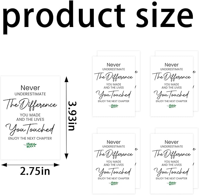 24 Pcs Retirement Mini Wine Labels, Retirement Gifts for Women Men, Happy Retirement Mini Wine Bottle Stickers Labels Gifts for Coworker, Never Underestimate The Difference You Made