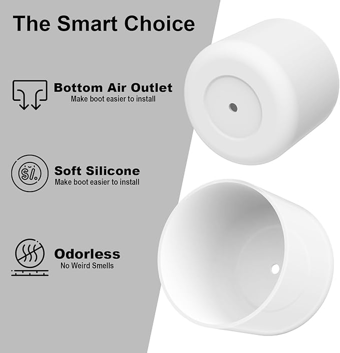 2PCS Silicone Water Bottle Boot for Owala 24oz 32oz 40oz, Anti-Slip Protective Sleeve Bottom Bumper Protector for FreeSip, Twist, and Flip Stainless Steel Water Bottles