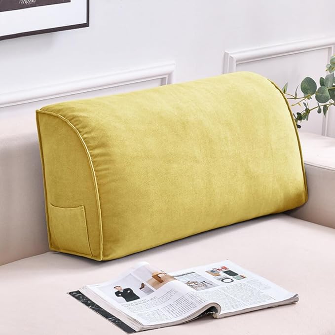 Couch Back Cushion Decorative Throw Pillows with Removable Pillowcase Sofa Waist Cushion Lumbar Support Backrest Pillow for Living Room Headboard Reading Pillow