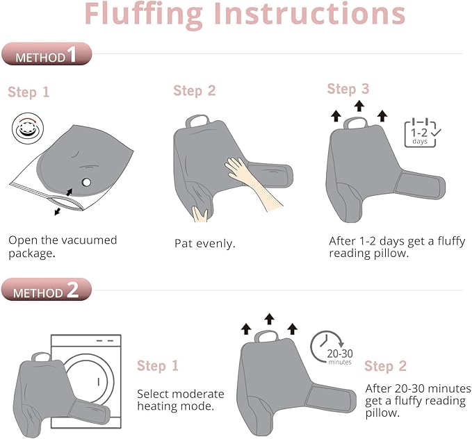 Sasttie Reading Pillow for Sitting in Bed Adult, Velvet Back Pillow for Bed Sitting Up, Backrest Back Support Chair Pillow, College Dorm Essentials for Girls and Boys, Pink