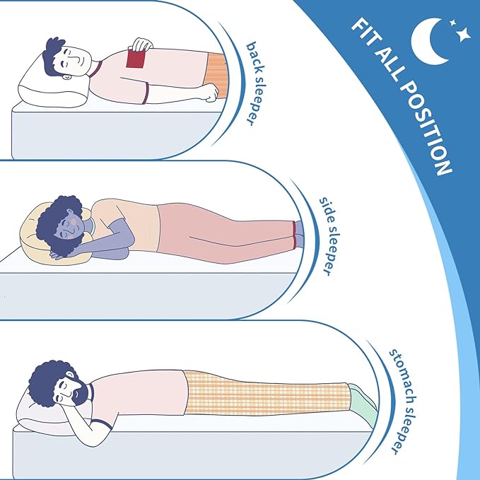 King Size Bed Pillows Set of 2 - Premium Down Alternative Cooling Pillows for Side, Back, and Stomach Sleepers Hotel Quality Fluffy Soft Microfiber Fill Breathable Skin-Friendly,20 x 34 Inches