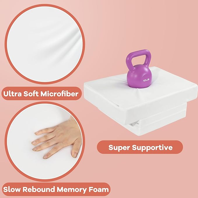 HOMBYS Side Sleeper Pillow with Arm Hole on Both Side, Any Position Winged Pillow for Neck & Shoulder Pain Relief, Super Firm High Density Support Ergonomic Arm Holes Positioner