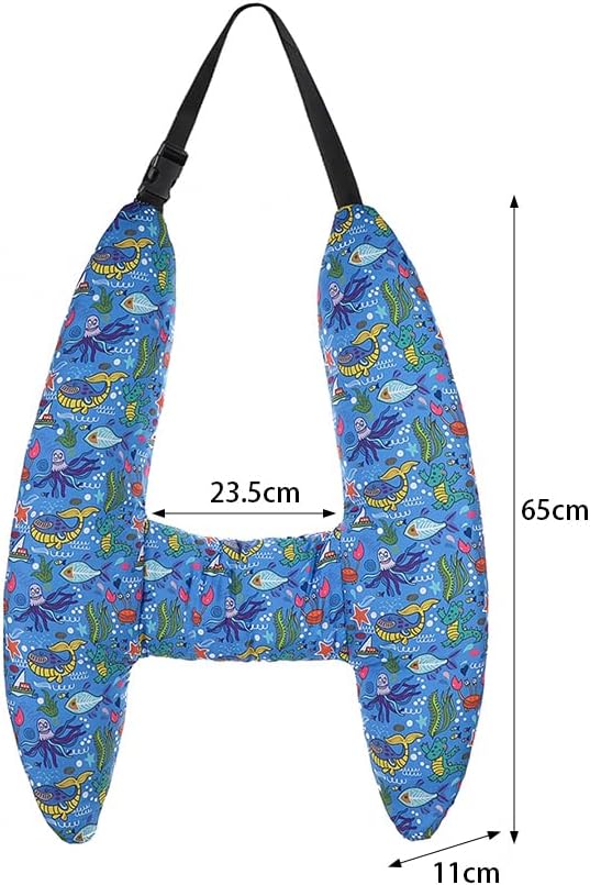 Car Travel Pillow for Kids Adults Soft Neck Pillow Head and Body Support Pillow Breathable Seat Pillow Car Aircraft Travel Pillow Neck Support Pillow Cushion for Long Journey Travel Accessories