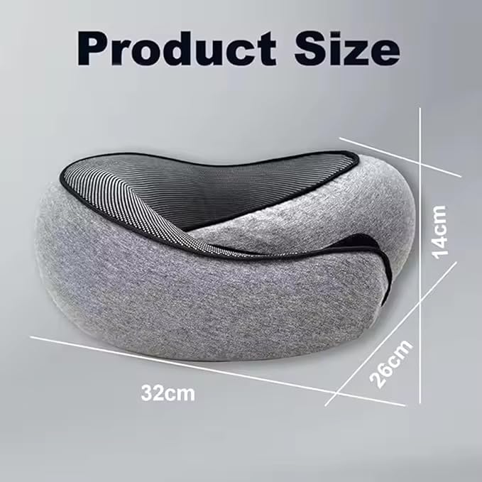 Wander Plus Travel Pillow, Travel Neck Pillow Memory Foam Travel Pillow 2024 New Travel Pillow Suitable for Travel, Airplanes, Cars and Offices (Dark Gray)