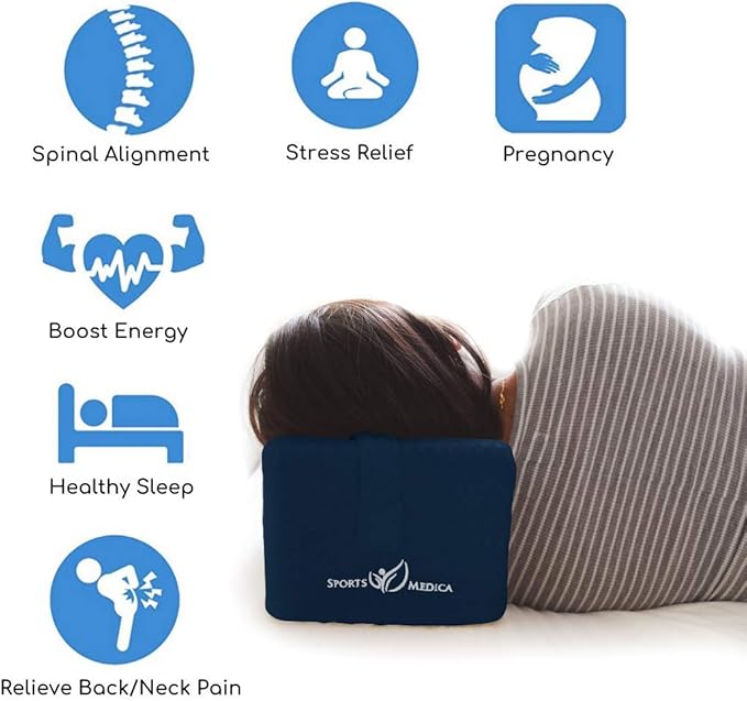 Doctor Developed Knee Pillow for Side Sleepers - Memory Foam Leg Side Sleeper Pillow, Sciatica Pain & Back Pain Relief - Leg Pillow with Strap to Support Spine Alignment - Orthopedic Hip Pillow