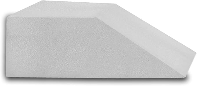 Mattress Solution 21-Inch Leg Pillow Foam Top, Relieves and Recovers Foot and Ankle Injury, Hip and Knee Pain, Multi-Purpose, Legs and Back Support, Increases Blood Flow, Promotes Breathing, White