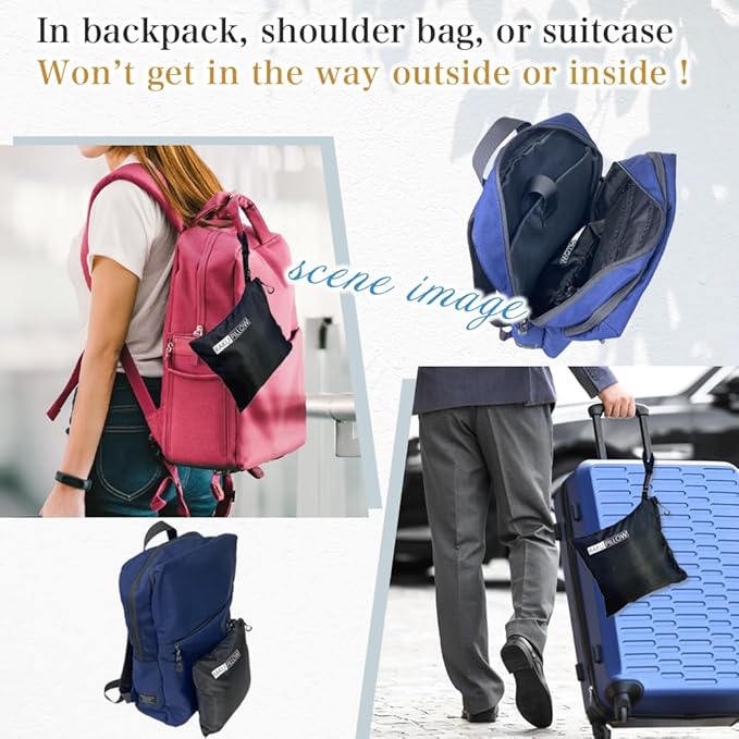 Riverland Travel Pillow Neck Pillow Strong Support Easy to Carry Compact Designed in Japan Useful in Office naps Airplane car Train for Sleeping (Olivegray)