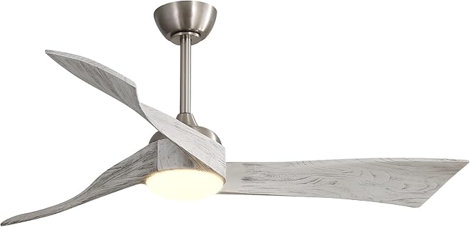 NicBex Ceiling Fan 52 Inch Ceiling Fans with Lights Ceiling Fan with 3 Blades and Remote Control Reversible DC Motor Ceiling Fans for Bedroom, Living Room, Gray