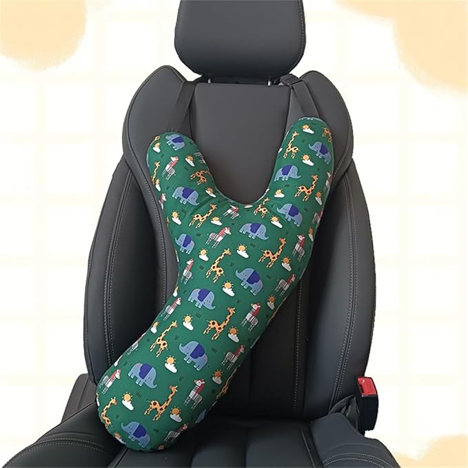 Car Travel Pillow for Kids Adults Soft Neck Pillow Head and Body Support Pillow Breathable Seat Pillow Car Aircraft Travel Pillow Neck Support Pillow Cushion for Long Journey Travel Accessories