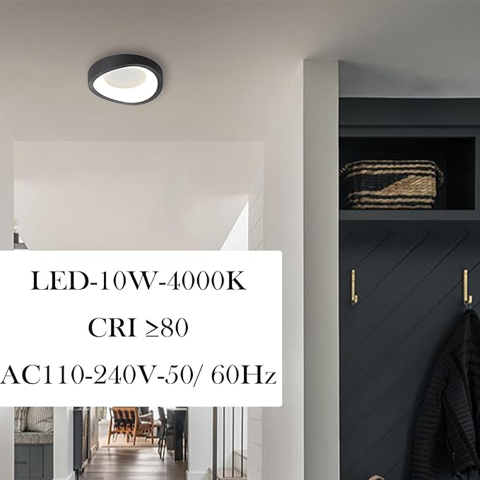 LED Ceiling Light Fixture White Flush Mount Ceiling Light Round Modern Light Fixture 4000k