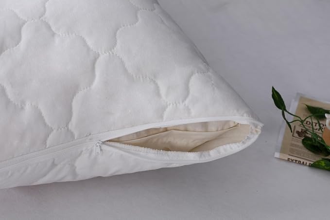 Slimline 100% Turkish Wool Pillow. Regulates temperature and provides anti-allergy comfort. Removable and washable cotton pillow cover. warm in winter and cool in summer. Medium firm- W 24 X L 17 in