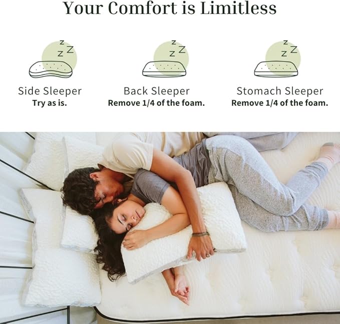 Nest Bedding Easy Breather Memory Foam Pillow King