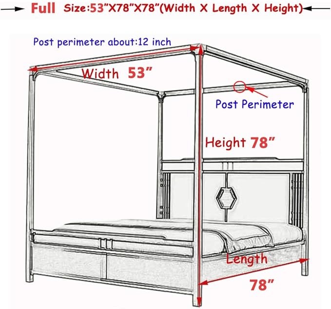 Elegant Lace Princess 4 Corner Post Mosquito Net Romantic for Girls Women Bed Curtain Canopy for Adult Wedding Bedroom Kids Rooms Decoration (Coffee, King)
