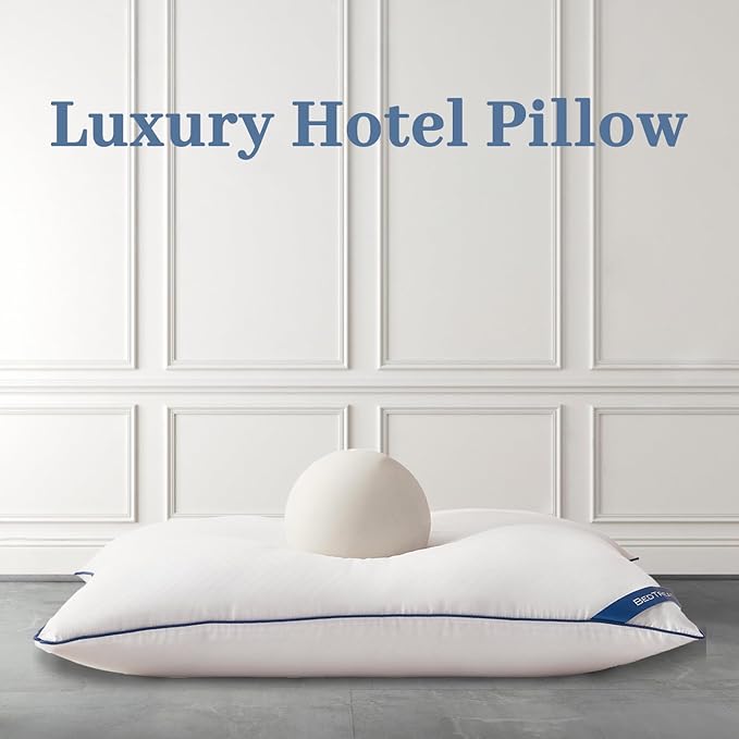 BedTreat Bed Pillows for Sleeping, Super Soft Down Alternative Pillows Queen Size Set of 2, Cooling Hotel Quality Pillows for Back, Stomach or Side Sleepers