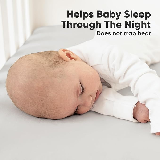 2-Pack Organic Crib Sheets for Boys, Girls - Jersey Fitted Crib Sheet, Baby Crib Sheets Neutral, Crib Mattress Sheet, Cotton Crib Sheets, Breathable Crib Sheet, Baby Mattress Sheets (Sage)