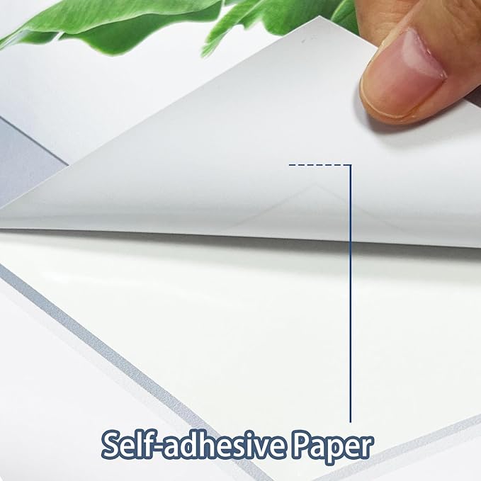 3D Vivid Green Plants Wall Decal, Removable Green Leaves Wall Sticker for Bedroom Living Room Office Bathroom Kitchen Home Decor(Plant3)