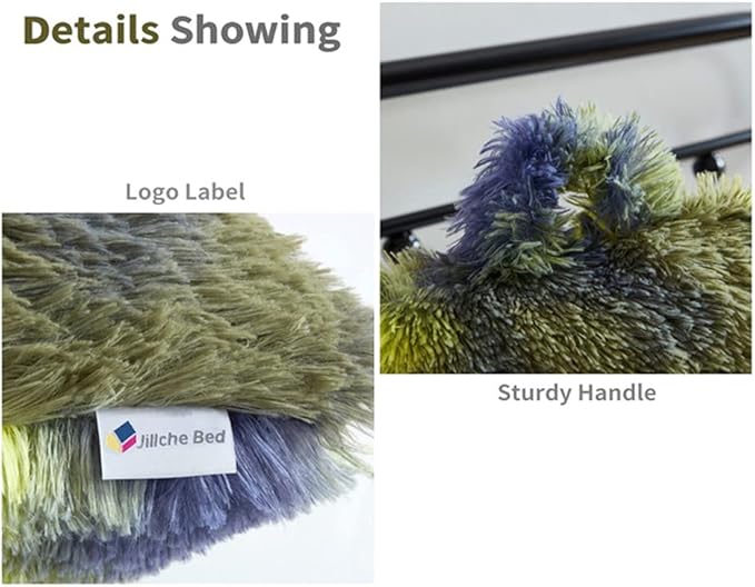 Fur Reading Pillow w/Unique Camo Colors, Fluffy Cozy Bed Rest Pillow Lounge Cushion with Arms for Adults & Kids, Back Pillow for Sitting in Bed Couch Chair, Functional Bed Wedge Pillows