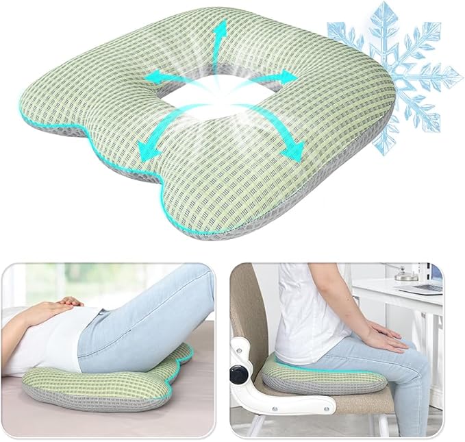 Bed Sore Cushion for Butt Hemorrhoid Pillow Sitting Donut Pillow for Tailbone Pain Relief Pressure Ulcer Coccyx Cushion After Surgery Pressure Sores Pads Medical Donut Seat Cushion