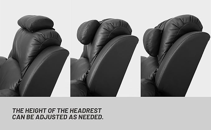 BOWERBIRD Leather Recliner Head Pillow -Head and Neck Pillow-Headrest Cushion for Neck Pain Relief and Cervical Support