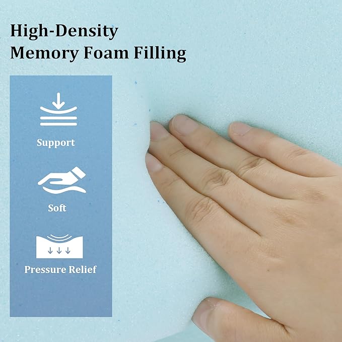 HOMBYS Memory Foam Sleep Position Training Pillow, Body Supportive Trainer Pillow for Back Sleeper Side Sleeper, Adjustable Body Pillow - Grey