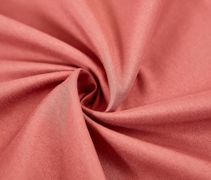 Akiky Montessori Floor Bed Canopy Curtains Linen Canopy for Kids House Bed Canopy Scarf for Toddler Adult Bed Frame Canopy Panel Nursery Room Decor (Full/Queen,Terracotta)