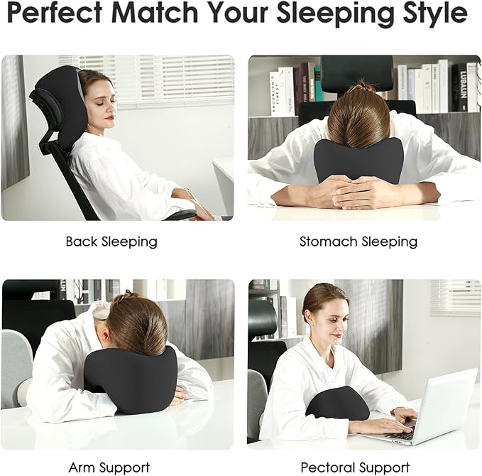Travel Pillows for Airplanes, U-Shape Neck & Head Support Pillow for Long Flight Essentials, Earplugs and Storage Bag, Pain Relief Sleeping Neck Support Pillows for Airplane, Train, and Car