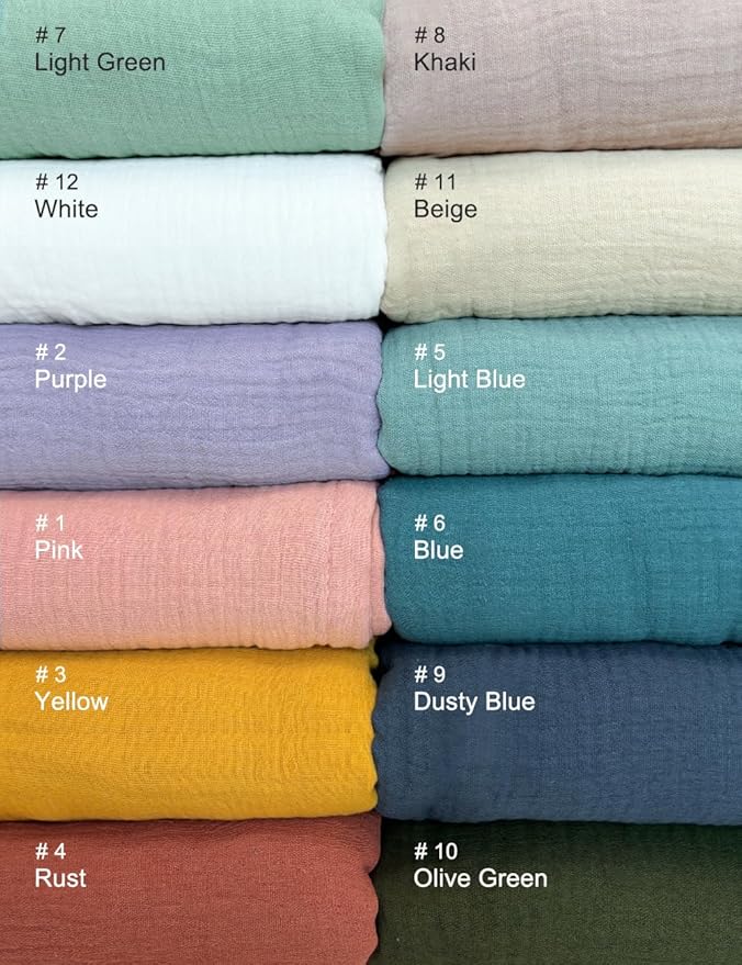 28" x 52" Rust Muslin Crib Sheets, 100% Cotton Baby Crib Sheet Neutral, Fitted Crib Mattress Sheets for Boy, Girl (46C-04)