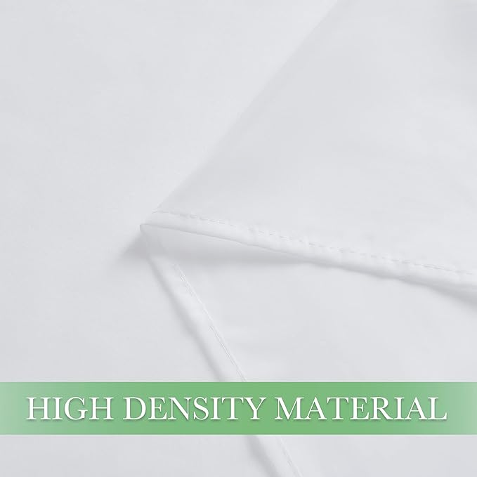 KGORGE Canopy Bed Sheer Curtains for Queen/King/Twin/Full Size, 8 Panels for Girls Boys Adults Bed, Home Bedroom Decor (White, 45 inch Width X 84 inch Length)