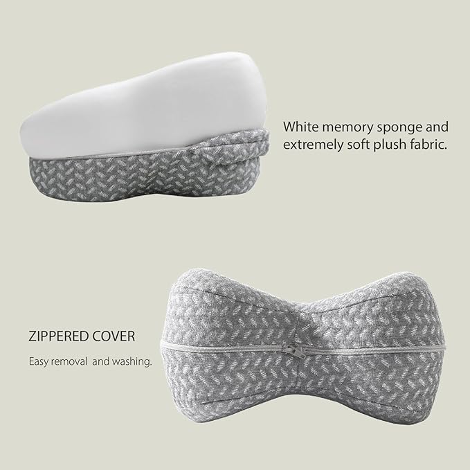 Knee &Leg Pillow for Side Sleepers-Mermory Foam Pillow for Between Legs-Sciatica Pain Relief-Knee,Legs and Back Relief. (Navy blue), DC-0888