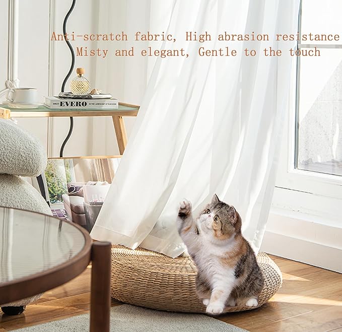 AIKASY Pink Bed Canopy Scarf for Full/Queen - Luxury Sheer Canopy Bed Curtains with Light - Suitable for Four-Poster Bed, Metal Bed Frame, Wood Bed Frame -2pic