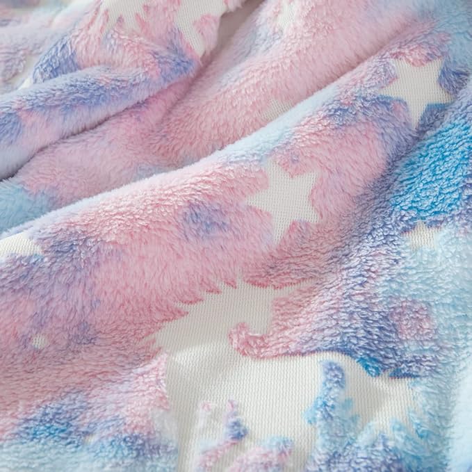 COSUSKET Glow in The Dark Blanket for Kids, Unicorn Luminous Birthday Super Soft Fuzzy Plush Sherpa Furry Fleece Colorful Throw Blanket 50"x60" Boys Girls Gifts