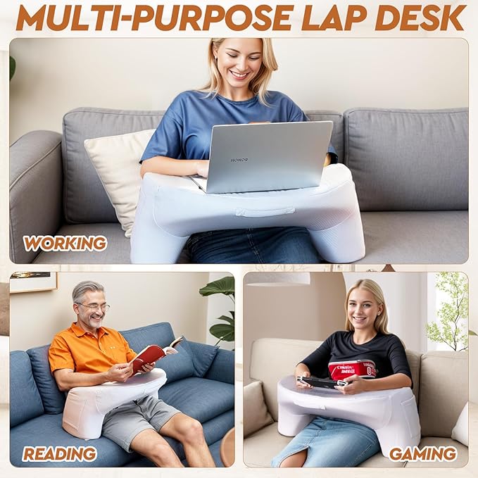 Reading Pillow for Gaming, Memory Foam Gaming Pillow Arm Rest Pillow for Adult Large Arm Rest Pillow for Reading, Working, Gaming, Sitting in Bed Floor Sofa