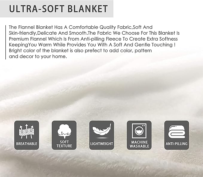 Funny Food Pizza Throw Blanket, Flannel Lightweight Plush Blanket Gift for Girl Boys,Quilt Ultra-soft Throw Fuzzy Blankets for bed Couch Sofa 50"x40" for Kids