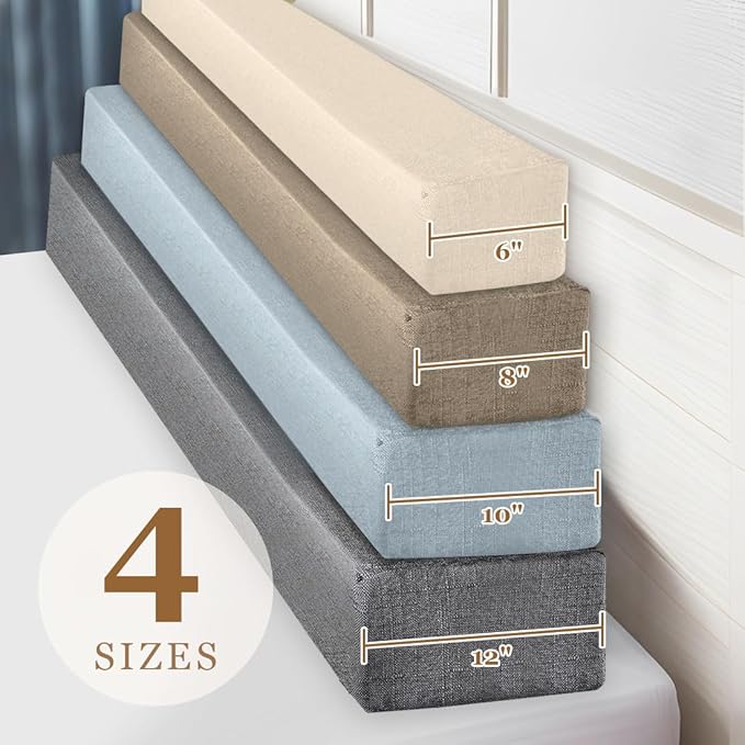 Bed Gap Filler,High-Density Bed Crack Filler with Removable Cover,Mattress Extender for Headboard Gap,Spacer Filler Between Mattress and Wall,Bed Wedge Gap Filler,Full Size,Dark Gray,78"x6"x6"